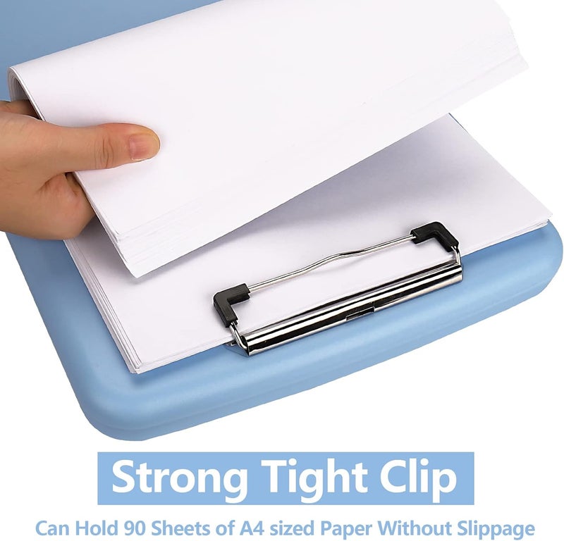 SFLHHDM Clipboard with Pen Holder, Legal Size Nursing Clipboard with Storage, Plastic Clip Board for Writing, Lightweight Cute Clipboards Storage with Low Profile Clip for Work, Office - Image 3